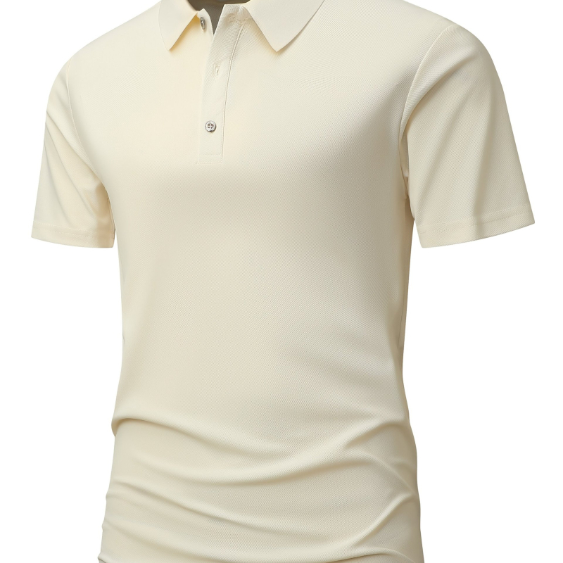 Tricou polo îngroșat pentru bărbați, tricou polo de primăvară și tricou polo