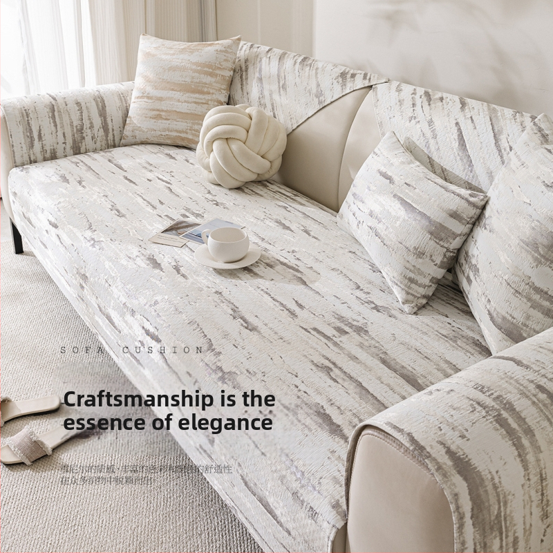 Modern egyszerű kanapépárna 2025 új, négy évszakos univerzális zsenília nappali bőr kanapé csúszásgátló párnahuzat