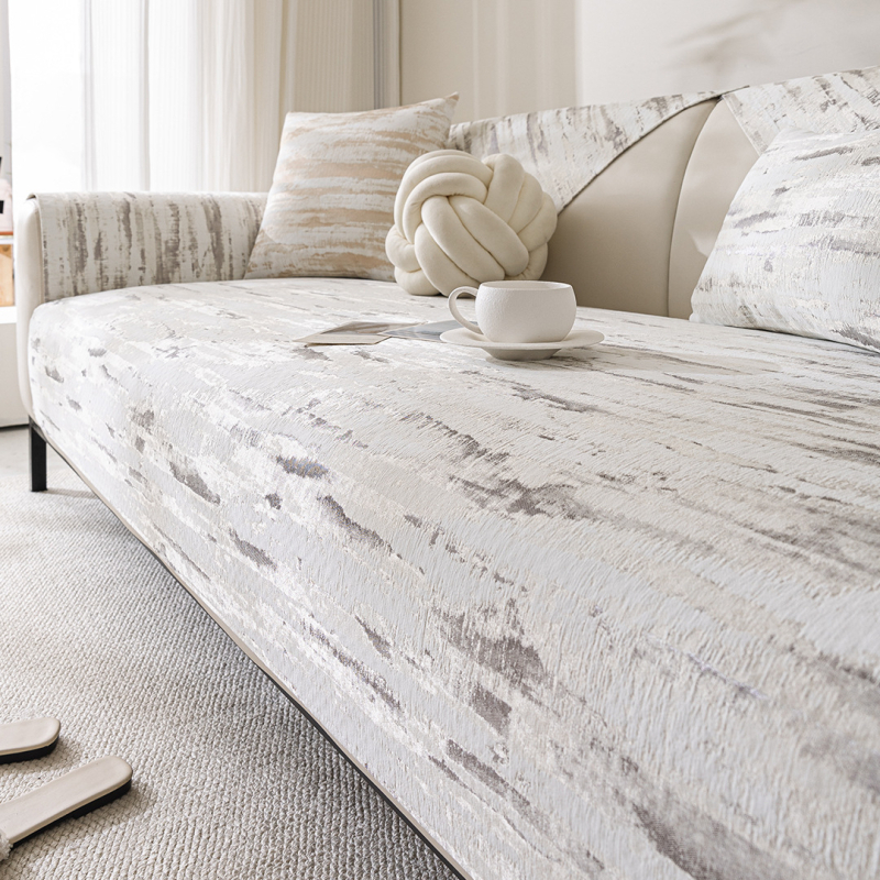 Modern egyszerű kanapépárna 2025 új, négy évszakos univerzális zsenília nappali bőr kanapé csúszásgátló párnahuzat