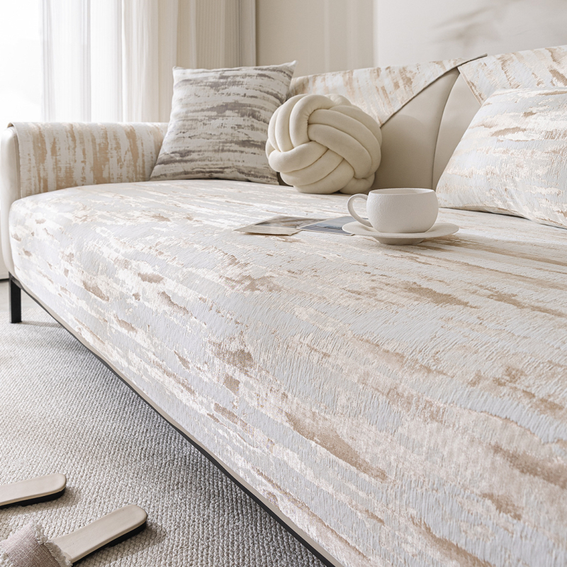 Modern egyszerű kanapépárna 2025 új, négy évszakos univerzális zsenília nappali bőr kanapé csúszásgátló párnahuzat