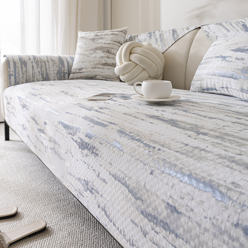 Modern egyszerű kanapépárna 2025 új, négy évszakos univerzális zsenília nappali bőr kanapé csúszásgátló párnahuzat