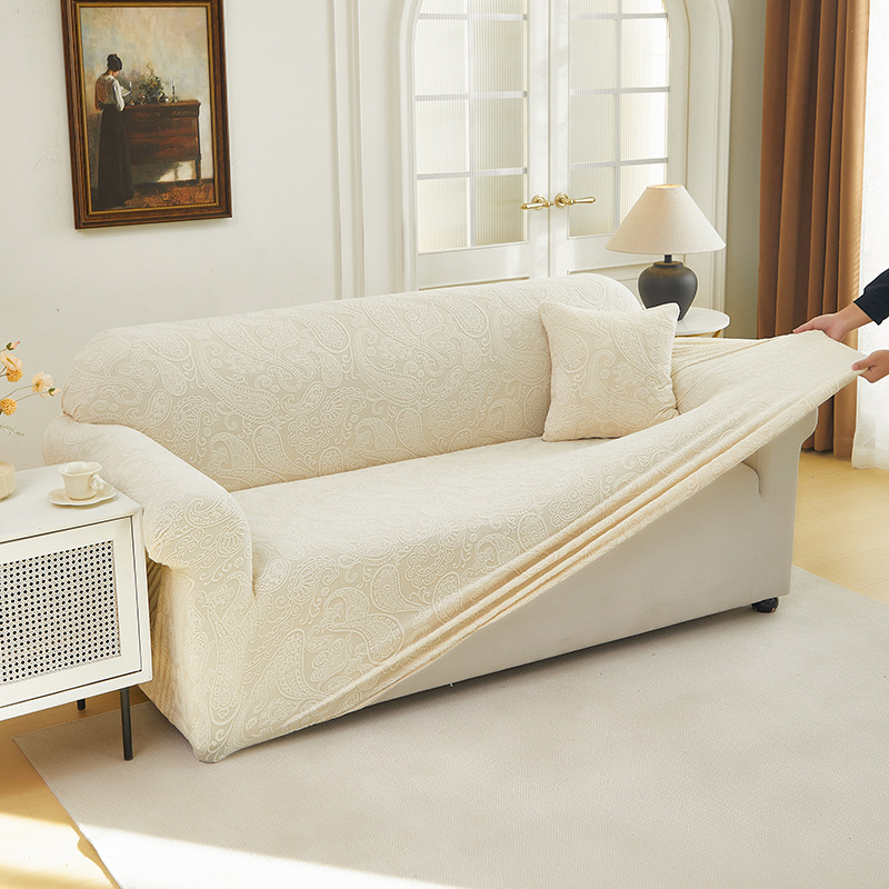 Guluo sorozat ~ háromdimenziós jacquard egyszínű, all-inclusive kanapéhuzat jacquard bársony kanapéhuzat bársony kanapéhuzat