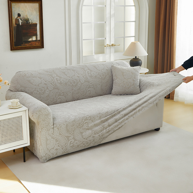 Guluo sorozat ~ háromdimenziós jacquard egyszínű, all-inclusive kanapéhuzat jacquard bársony kanapéhuzat bársony kanapéhuzat