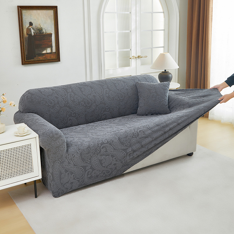 Guluo sorozat ~ háromdimenziós jacquard egyszínű, all-inclusive kanapéhuzat jacquard bársony kanapéhuzat bársony kanapéhuzat