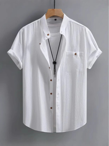 Tricou cu mânecă scurtă pentru bărbați, transfrontalier, Amazon, nou, confortabil, casual, la modă, Joker, prietenos cu pielea, moale, respirabil, din bumbac