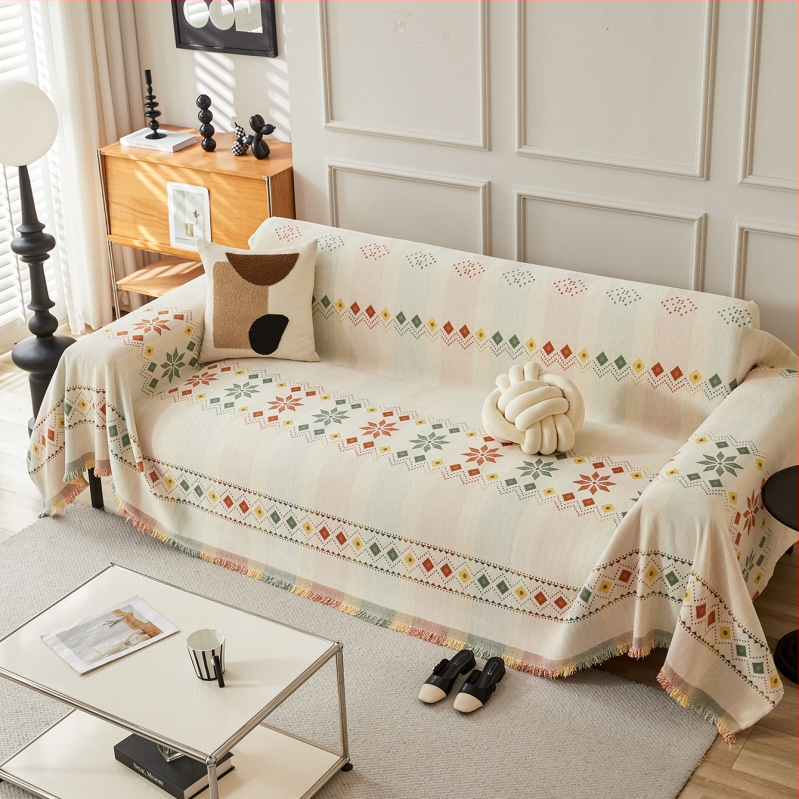 Chenille kanapéhuzat Bohém kanapéhuzat kendő Minden évszakos univerzális macskavédő karcálló párna csúszásmentes teljes huzatú törölköző