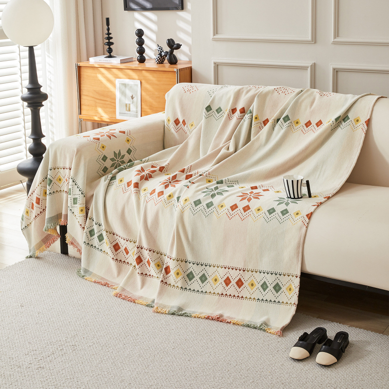 Chenille kanapéhuzat Bohém kanapéhuzat kendő Minden évszakos univerzális macskavédő karcálló párna csúszásmentes teljes huzatú törölköző