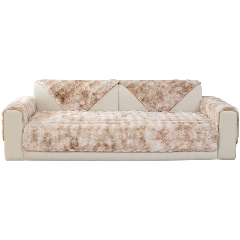 Téli plüss kanapépárna Vastagított plüss párna Csúszásmentes bőr kanapéhuzat Kiváló minőségű északi egyszerű téli