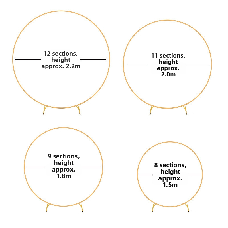 Комплект скоби за арка от железен пръстен с балони, единична тръбна скоба, сватбен фон, декоративна стойка, сватбена кръгла арка от балони