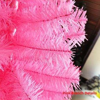 Διακοσμητικό χριστουγεννιάτικο ροζ δέντρο με διασυνοριακή διακόσμηση 1,5 μ. 1,8 μ. Home Bare Tree Βιτρίνα καταστήματος Κρυπτογραφημένο χριστουγεννιάτικο δέντρο PVC