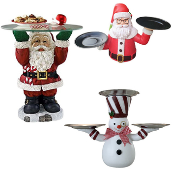 Χριστουγεννιάτικο δέντρο Άγιου Βασίλη, ράφι για σνακ με φρούτα, πιάτο φρούτων, ράφι για μπολ, τραπέζι επιδορπίων, εορταστικές διακοσμήσεις ρητίνης