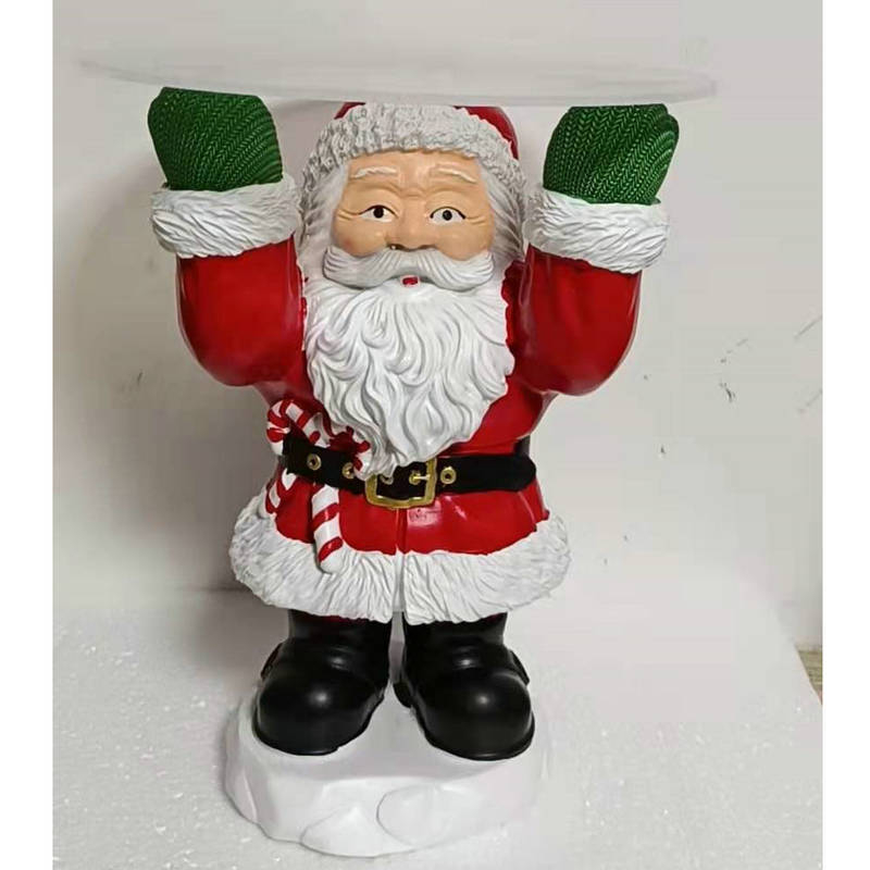 Χριστουγεννιάτικο δέντρο Άγιου Βασίλη, ράφι για σνακ με φρούτα, πιάτο φρούτων, ράφι για μπολ, τραπέζι επιδορπίων, εορταστικές διακοσμήσεις ρητίνης