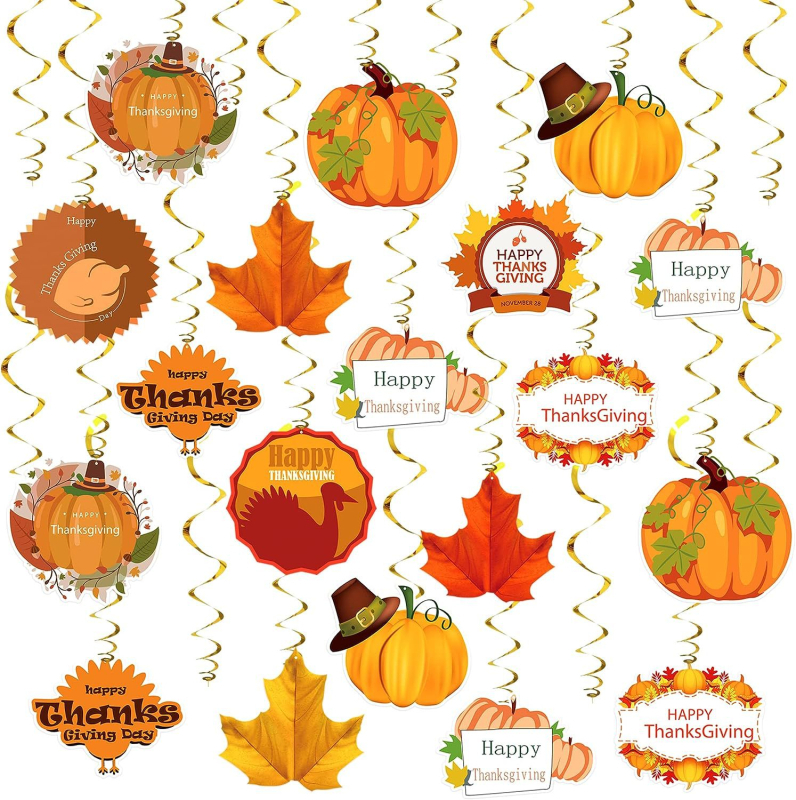 Tänupühade spiraalripats sügisese kõrvitsa teemaline pidu Vahtralehe keerise ripats sügisene toapaigutus