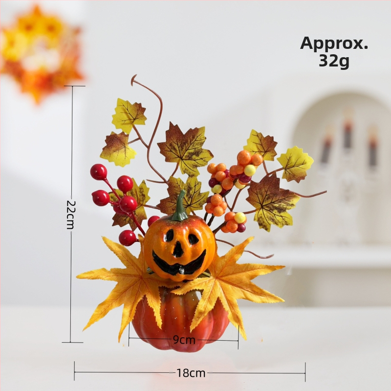 Prekogranični novi proizvod Halloween ukras Javorov list Simulacija bundeve Jesenji festival žetve Festival duhova Scena Ukrasi