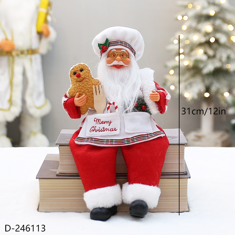 Desene animate creative stil nou în picioare, postură de șezut, bucătar bătrân, soacră, Crăciun, Hotel, Restaurant, decorațiuni desktop