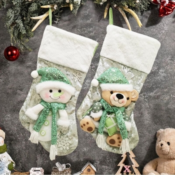 Νέες μεγάλες χριστουγεννιάτικες κάλτσες τεσσάρων σειρών του 2025, διακοσμήσεις, τσάντες δώρων, χριστουγεννιάτικα είδη, χριστουγεννιάτικα μενταγιόν