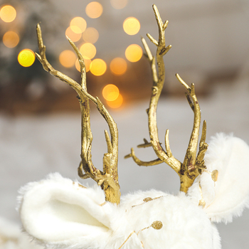 Χριστουγεννιάτικα διακοσμητικά στολίδια μικρό καρότσι ελαφιών έλκηθρο άμαξα Χριστουγεννιάτικα καθημερινά είδη διακόσμησης παραθύρου στολίδια Κούκλα κούκλα