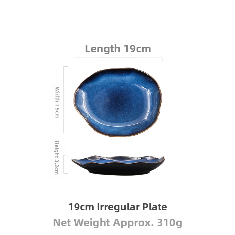 Europietiško stiliaus vakarietiško maisto lėkštė, buitinė keraminė netaisyklingo ryžių dubenėlė, daržovių dubenėlis, salotų dubenėlis, plokščia lėkštė, stalo įrankiai