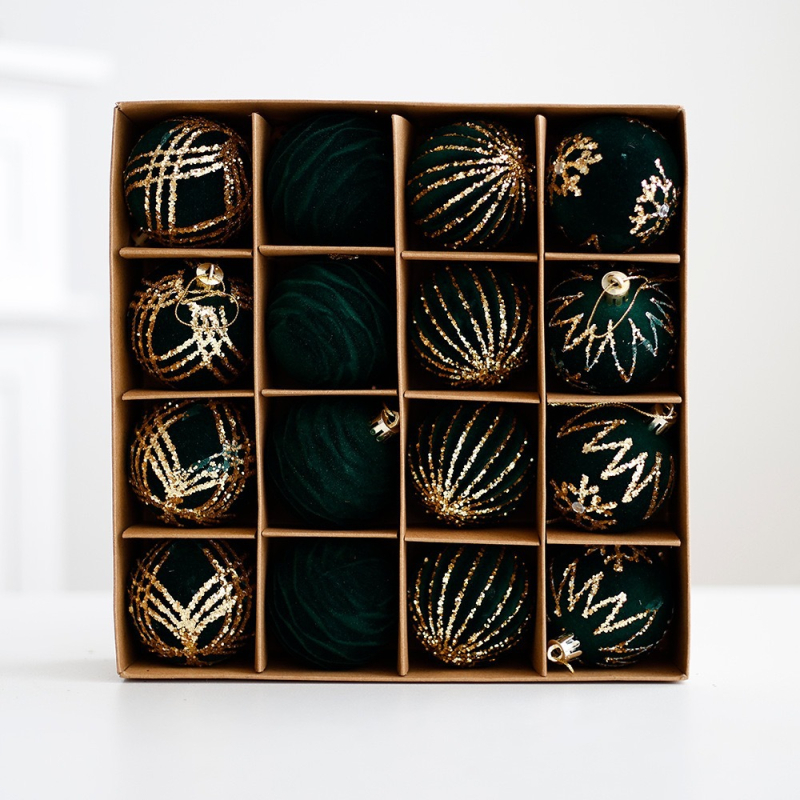 Határokon átnyúló karácsonyi dekoráció golyó öltöny party karácsonyfa lógó golyó medál pelyhesítő festett karácsonyfa golyó ajándékdoboz