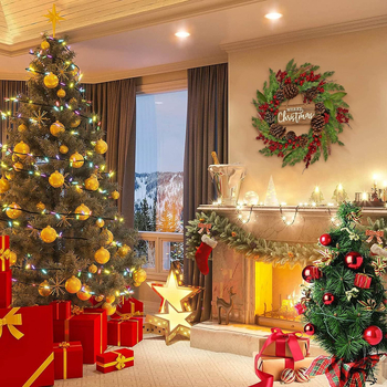 Γιρλάντα γενεθλίων Flower Escape 26 ιντσών ψεύτικη γιρλάντα πόρτας για εξωτερική διακόσμηση, διακοσμητική γιρλάντα τοίχου για πάρτι