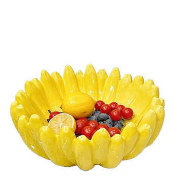 Ärevuse keeld banaanist puuviljataldrik tipptasemel loominguline kodu elutuba kohvilaud kommitaldrik keraamiline tipptasemel kuivatatud puuviljakauss