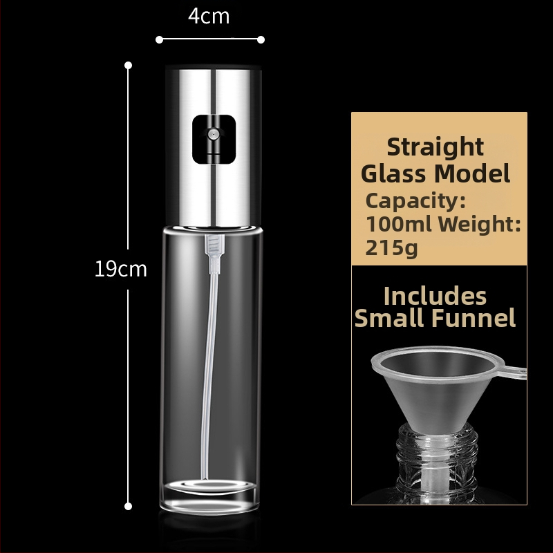 Deimantinio stiklo aliejaus puodas iš nerūdijančio plieno, mažas aliejaus butelis, aliejaus puodas virtuvei, buitinis sojų padažo acto prieskonių butelis, be aliejaus nuotėkio, medaus puodas
