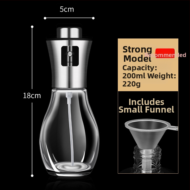 Deimantinio stiklo aliejaus puodas iš nerūdijančio plieno, mažas aliejaus butelis, aliejaus puodas virtuvei, buitinis sojų padažo acto prieskonių butelis, be aliejaus nuotėkio, medaus puodas