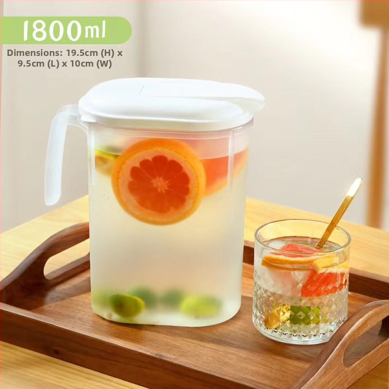 Japoniško stiliaus šalto vandens butelis, plastikinis vasarinis buitinis didelės talpos šalto vandens butelis, filtras, atsparus aukštai temperatūrai, sandarus šaldytuvo sulčių arbatinukas