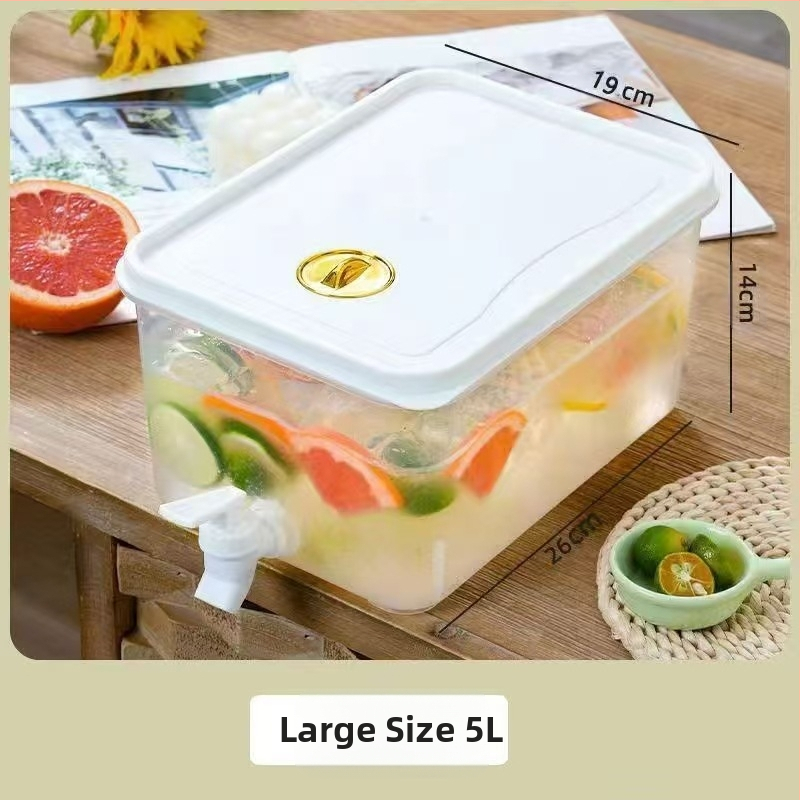 Japoniško stiliaus šalto vandens butelis, plastikinis vasarinis buitinis didelės talpos šalto vandens butelis, filtras, atsparus aukštai temperatūrai, sandarus šaldytuvo sulčių arbatinukas