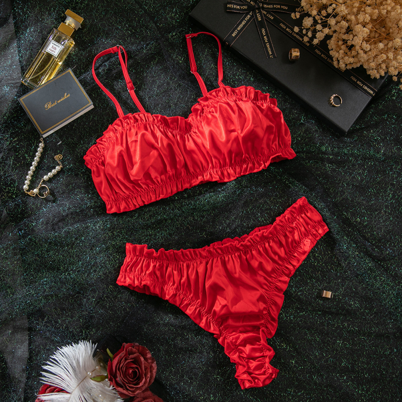 Europski i američki prekogranični popularni seksi intimni set Amazon elastični saten višebojni udobni europski kućni set za žene