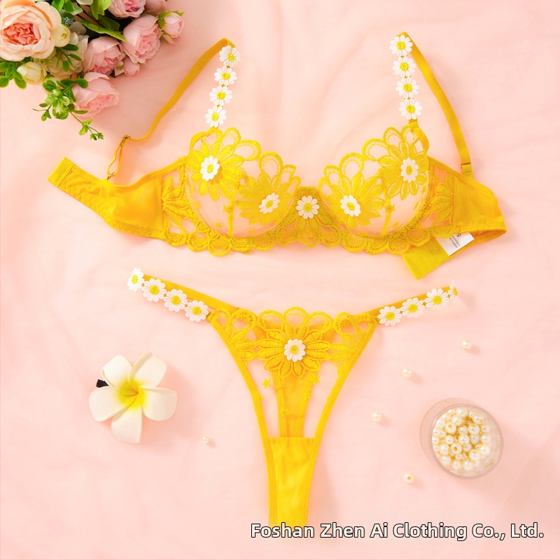 Amazon Aliexpressi enimmüüdud seksika pesu õlarihmadega lillelise tikandiga üliõhukesed läbipaistvad rinnahoidja-stringid 89