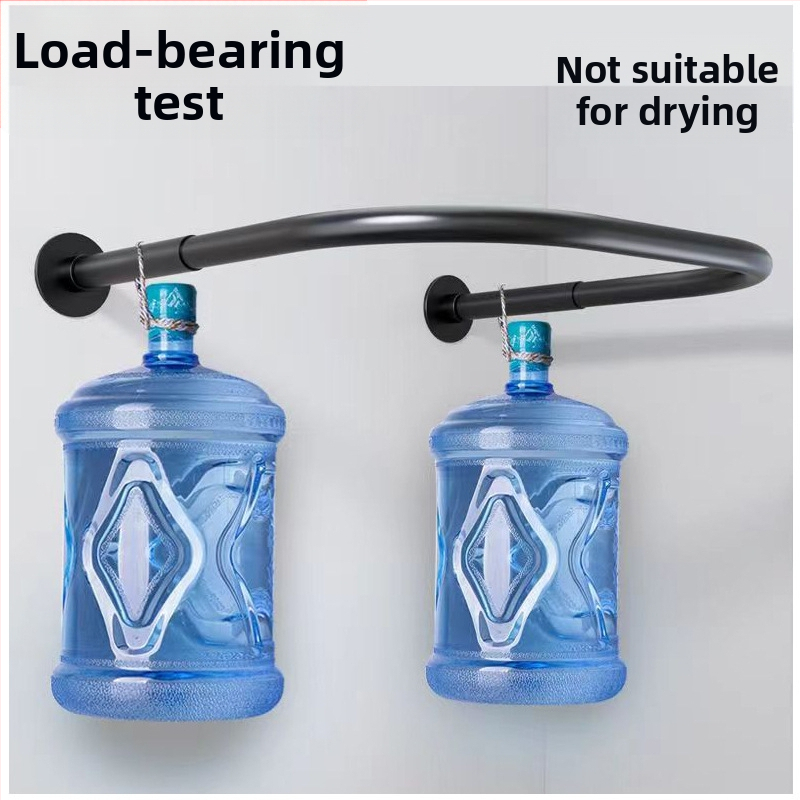 U formos sulankstoma dušo užuolaida, tinkanti vonios kambariui, sausam ir drėgnam atskyrimui, vonios kambario uždanga, užuolaida be perforatoriaus, U formos dušo užuolaidos strypas