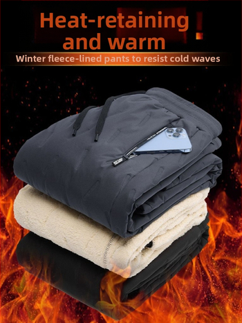 Παντελόνι με χοντρό φλις φόδρα, casual παντελόνι, ανδρικό παντελόνι για ζευγάρια, αδιάβροχο βαμβακερό παντελόνι ταξιδιού από το Βορειοανατολικό Ειρηνικό, ζεστό, χοντρό παντελόνι