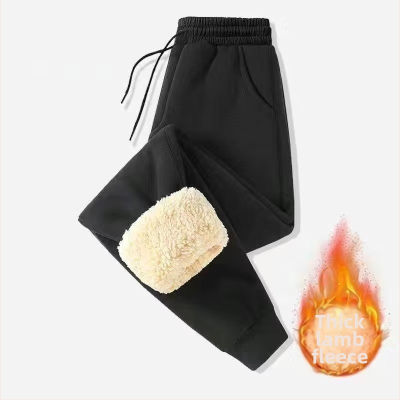 Панталони с дебела пухена подплата, ежедневни мъжки панталони, двойки, североизточни пътни водоустойчиви памучни панталони, топли дебели панталони