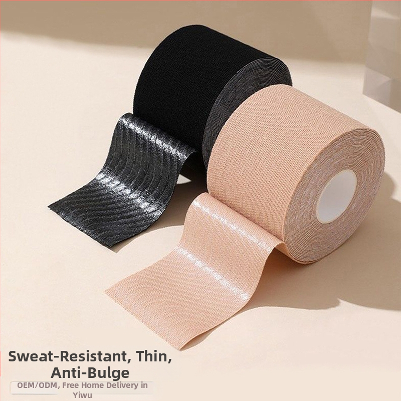 Uued piiriülesed venivast riidest rinnakleebised, kogutud rinnakleebised, teibiga nähtamatu tõstev isekleepuvad spordisidemega rinnakleebised naistele