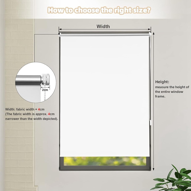 17 mm visiškai užtamsinanti žaliuzių užuolaida, balta/pilka/geltona, 100 % užtamsinimo, pakeliama, be perforacijų, užuolaida