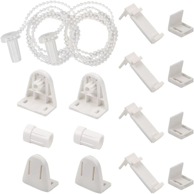 17 mm visiškai užtamsinanti žaliuzių užuolaida, balta/pilka/geltona, 100 % užtamsinimo, pakeliama, be perforacijų, užuolaida