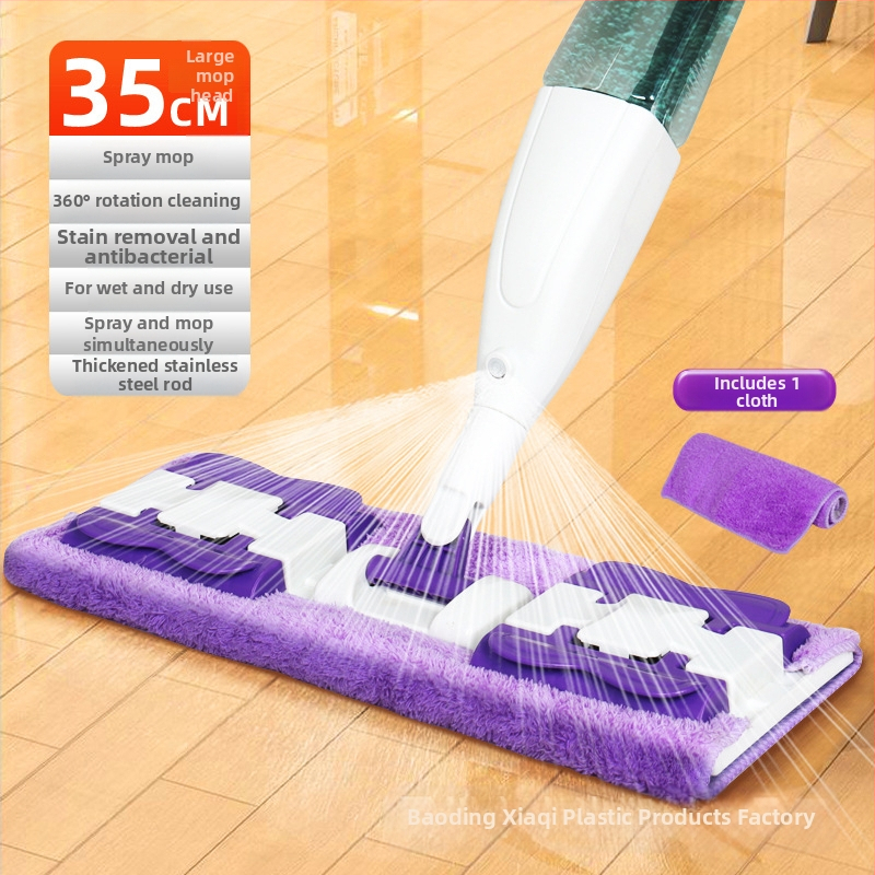 Υφασμάτινη σφουγγαρίστρα ψεκασμού νερού, επίπεδη σφουγγαρίστρα, μία σφουγγαρίστρα, στεγνή και υγρή, διπλής χρήσης, περιστρεφόμενη, απορροφητική, απολυμαντική, πανί σφουγγαρίστρας