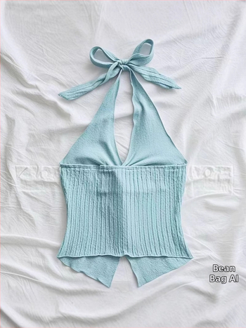 Ευρωπαϊκό και Αμερικανικό Εξωτερικό Εμπόριο Διασυνοριακό Amazon Fashion Sexy Τιράντες με Στριφτό Στρίψιμο, Σκίσιμο στην Πλάτη, Γιλέκο με Σωλήνα