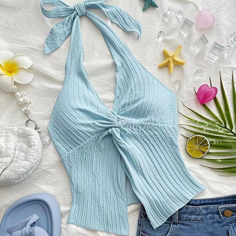 Európai és amerikai külkereskedelem, határokon átnyúló, Amazon divat, szexi, harisnyatartó pántok, csavart szegély, hasított, hát nélküli, cső alakú felsőrész