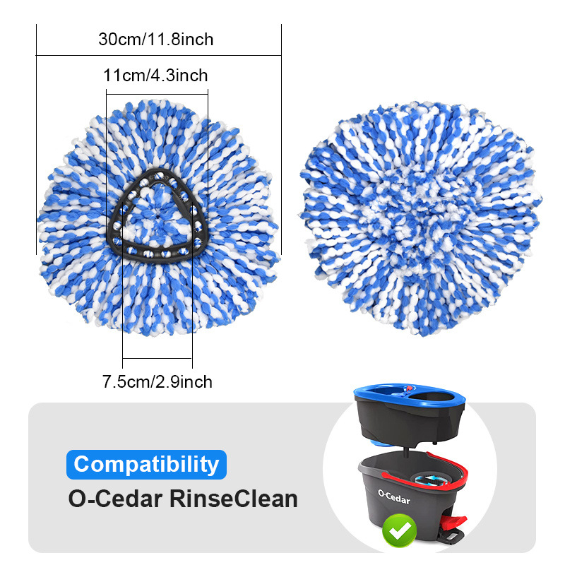 Sobib O-Cedar Easywring Rinseclean pöörleva mopi vahetuspea lisatarvikutele