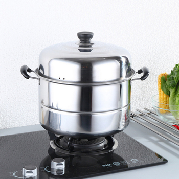 Двуслоен параход от неръждаема стомана, удебелен търговски параход с двойно предназначение, трислоен параход с голям капацитет, домакински многофункционален параход