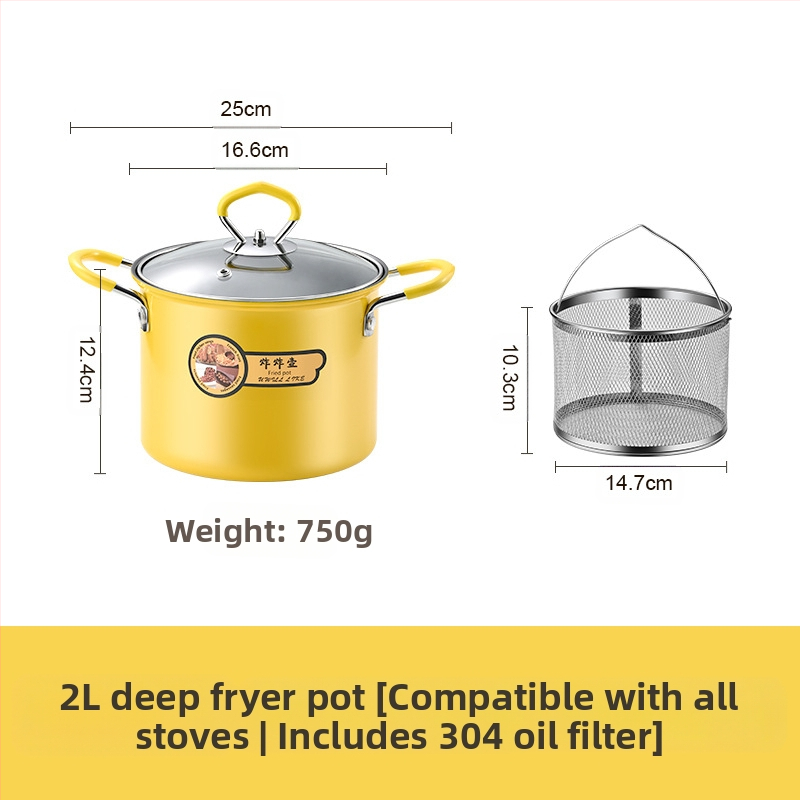 Tempura gruzdintuvė Didelės talpos gruzdintuvė Buitinė Maža Daugiafunkcinė Bedūmė su filtru Naftą taupanti Neprideganti Gruzdintuvė