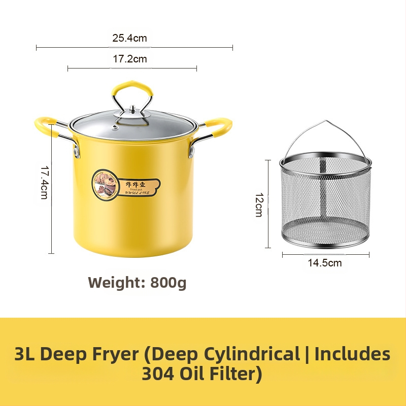 Tempura gruzdintuvė Didelės talpos gruzdintuvė Buitinė Maža Daugiafunkcinė Bedūmė su filtru Naftą taupanti Neprideganti Gruzdintuvė