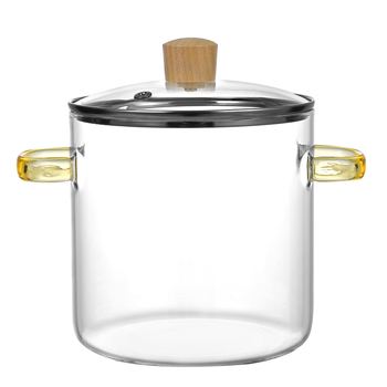 Didelio borosilikatinio stiklo puodas su atvira liepsna, atsparus aukštai temperatūrai, mažas pieno puodas, skaidrus garintuvas, elektrinė keraminė viryklė, specialus raudonojo vyno puodas, ypač didelis