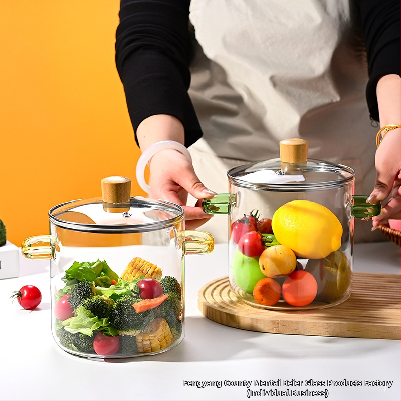 Didelio borosilikatinio stiklo puodas su atvira liepsna, atsparus aukštai temperatūrai, mažas pieno puodas, skaidrus garintuvas, elektrinė keraminė viryklė, specialus raudonojo vyno puodas, ypač didelis