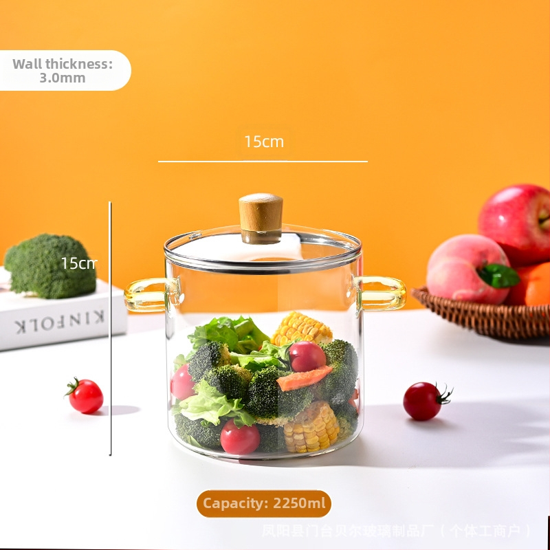 Didelio borosilikatinio stiklo puodas su atvira liepsna, atsparus aukštai temperatūrai, mažas pieno puodas, skaidrus garintuvas, elektrinė keraminė viryklė, specialus raudonojo vyno puodas, ypač didelis