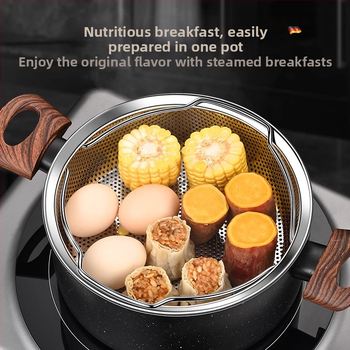 304 nerūsējošā tērauda tvaicētājs rīsu vārītājs ūdensnecaurlaidīgs sabiezināts tvaicētājs tvaicēti dārzeņi tvaicētas maizītes ar rokturi tvaicēšanas režģis tvaicēšanas režģis tvaicēšanas režģi