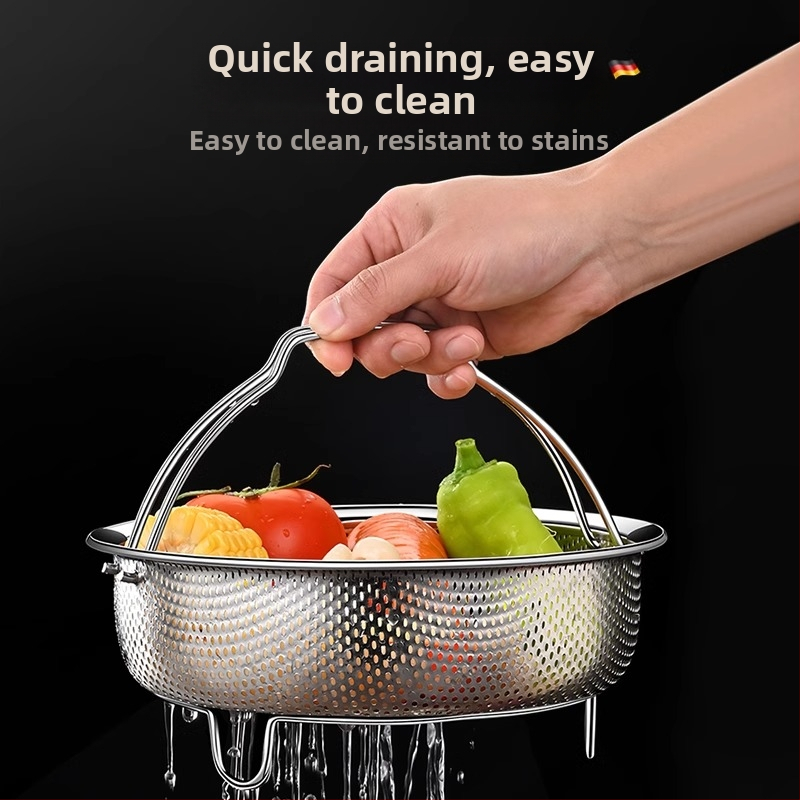 304 Неръждаема стомана Параход Ориз Водоустойчив Удебелен Параход Задушени Зеленчуци Задушени Кифлички с Дръжка Задушаваща Решетка Задушаваща Решетка Задушаваща Решетка