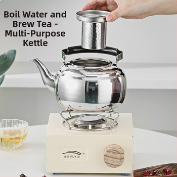 Hongmeishun από ανοξείδωτο χάλυβα βραστό τσαγιέρα φίλτρου ματιών τσαγιού επαγωγική εστία βραστό νερό εστιατόριο τσαγιέρα εξωτερική ηλεκτρική κεραμική σόμπα δοκός δοχείου